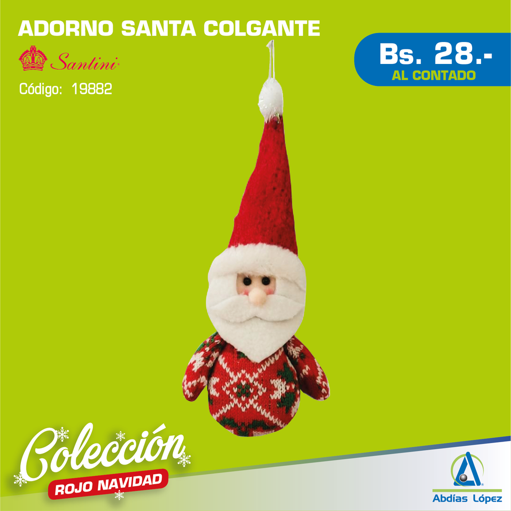SANTA DECOR 12 PZAS 10X4X21CM A Y B P-150-8100456A