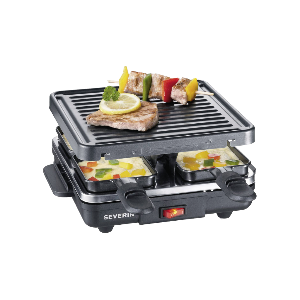 RACLETTERA SEVERIN 600W. 4 PLATILLOS P-RG2686