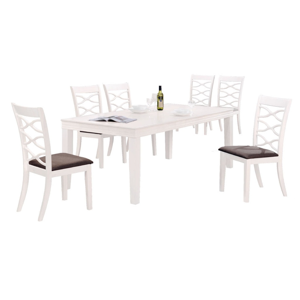 ALVINA COMEDOR (MESA Y 6 SILLAS) P-ALVINA COMEDOR