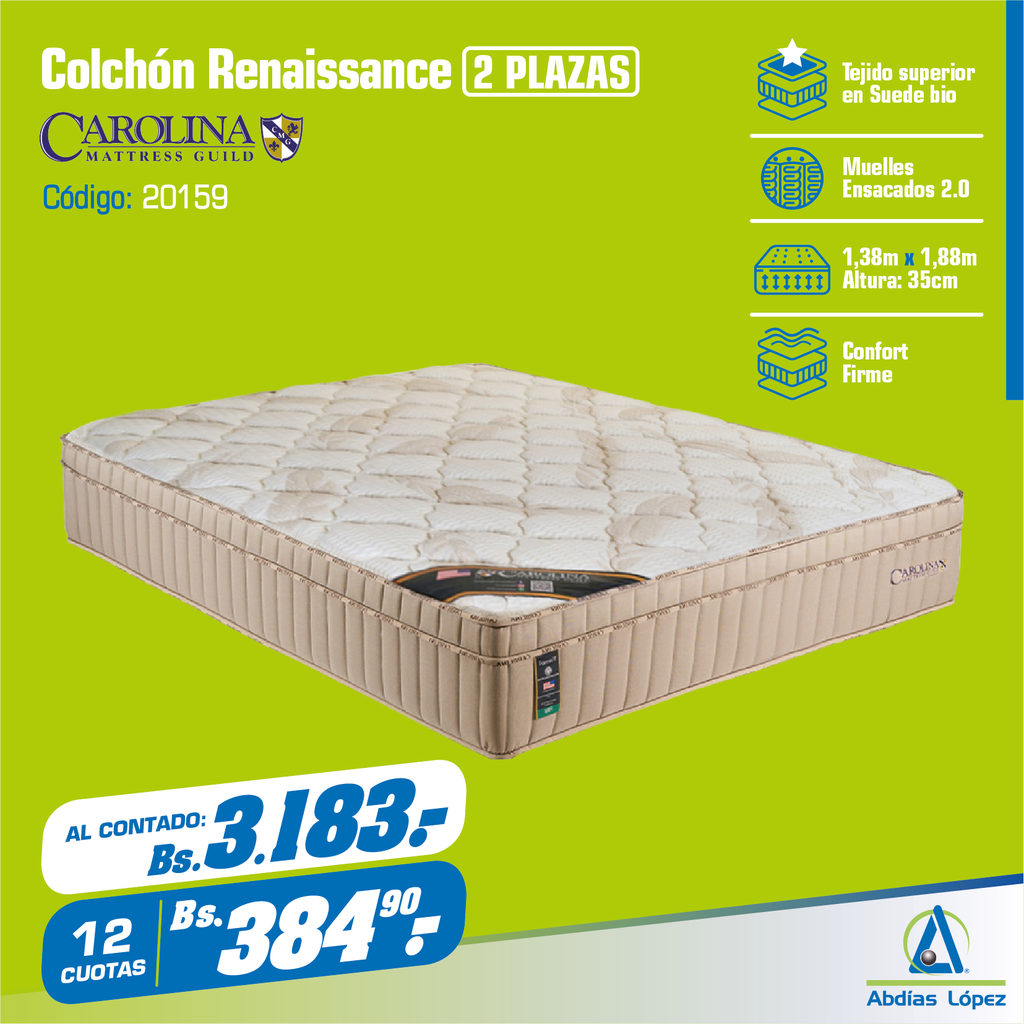 COLCHON NEW RENAISSANCE FIRM 35CMX1.8MMX1.38M P-11003049