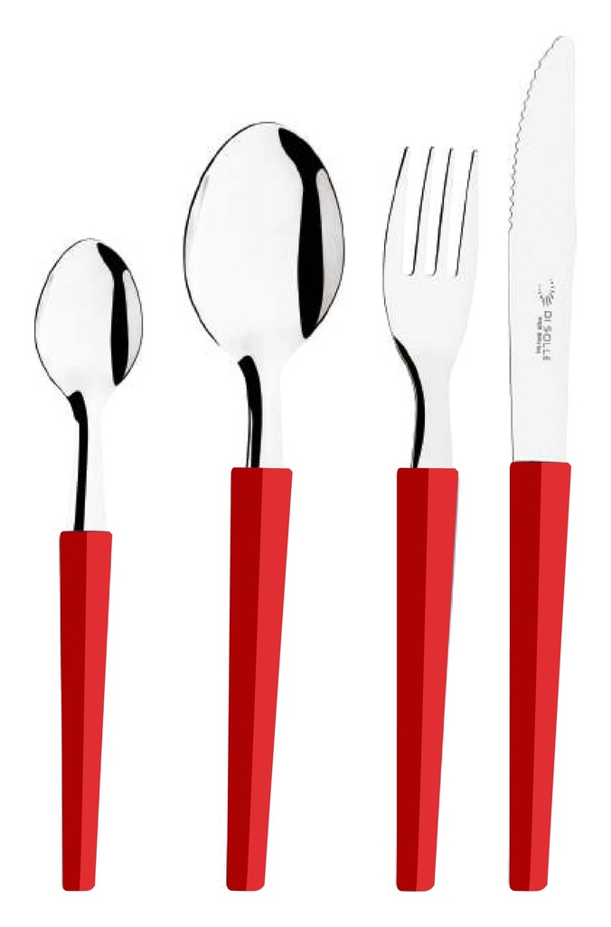 POTE 24 PIEZAS DI SOLLE RALLADOR ROJO P-14.9853.70.16.000