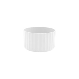 [I-18788] MACETA DE JARDINERIA GROOVE MINI BLANCO P-VG100-BLANCO