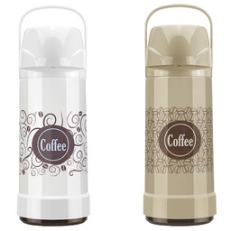 [I-17043] TERMO GLT PRESION DECORADA 1L BEIGE/BLANCO P-100773212041