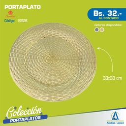[I-19926] PORTAPLATO 33X33X2CM P-420-503538