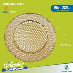 [I-19927] PORTAPLATO 33X33X2CM P-420-503543