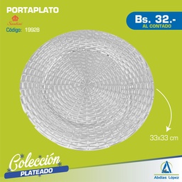 [I-19928] PORTAPLATO 33X33X2CM P-420-503553