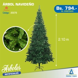 [I-20078] ARBOL VERDE 210CM 592 PUNTAS P-831-T002-03-7