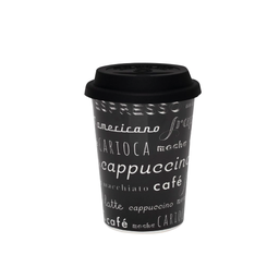 [I-20265] VASO DE CERAMICA P/VIAJE 300ML MENU CAFE P-A15A-3S4P