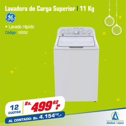 [I-16552] LAVADORA 11KG GENERAL ELECTRIC P-LGA71113CBC