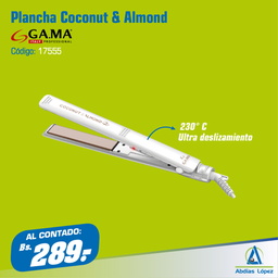[I-17555] PLANCHA GAMA ELEGANCE COCONUT Y ALMENDRA CERAMIC