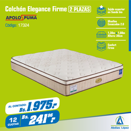 [I-17324] COLCHON ELEGANCE FIRM 30CMX1.88MX1.38M P-11004623