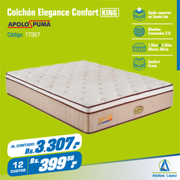 [I-17327] COLCHON ELEGANCE COMFORT 36CMX2.03MX1.93M P-11009768