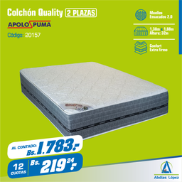 [I-20157] COLCHON QUALITY EXTRAFIRME 32CMX1,88MX1,38M CZ P-11007466