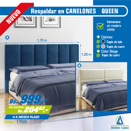 [I-17628] RESPALDAR / CABECERA PARA CAMA 2 PLAZAS Y MEDIA P-CABECERA2.5PLAZAS