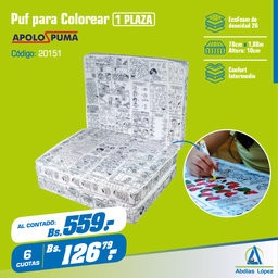 [I-20151] PUFE PEGABLE TM 30CMX78CMX63CM GIBI P-11006542