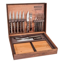 [I-15879] JUEGO ASADO 15 PZAS POLYWOOD P-21198/970