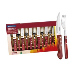 [I-15880] JUEGO ASADO 12 PZAS POLYWOOD P-21199/796