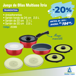 [I-20389] BATERIA DE COCINA MULTIUSO 10 PZAS P-20999/700