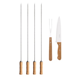 [I-12500] JUEGO PARA ASADO 6 PZAS P-26499/032