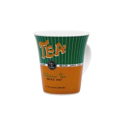 [I-2013] JARRO MUG TULIPA 330 ML.VERDE CON CAFE P-A08F-312P