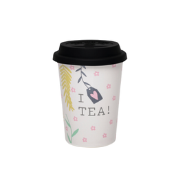 [I-20264] VASO DE CERAMICA P/VIAJE 300ML I LOVE TEA P-A15A-3S1P
